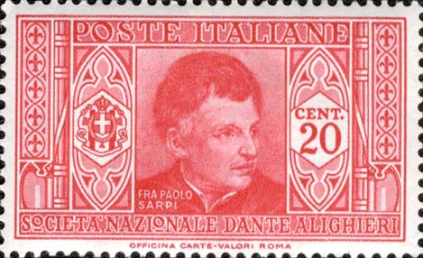 Francobollo Ritratto di Paolo Sarpi -  1932