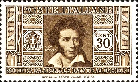 Francobollo Ritratto di Ugo Foscolo -  1932
