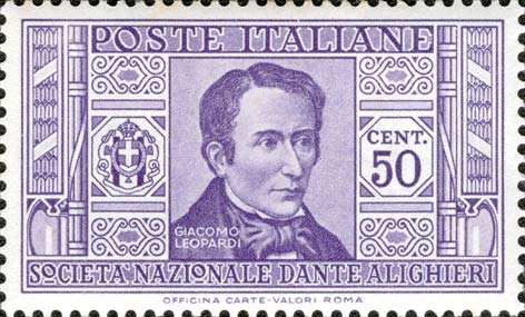 Francobollo Ritratto di Giacomo Leopardi -  1932