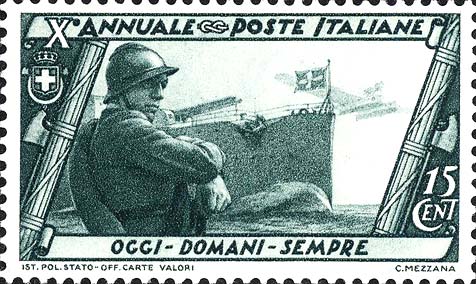 Francobollo Esercito, Marina ed Aviazione -  1932