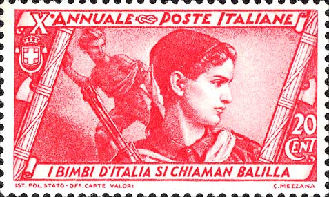 Francobollo Opera Nazionale Balilla -  1932