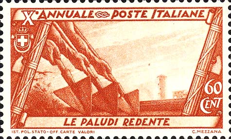 Francobollo Opere di Bonifica -  1932