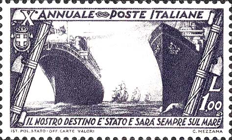 Francobollo Marina Mercantile -  1932