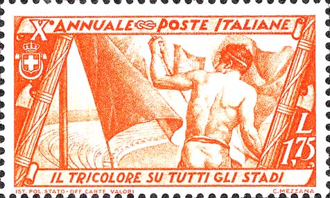Francobollo Potenziamento delle Attività Sportive -  1932