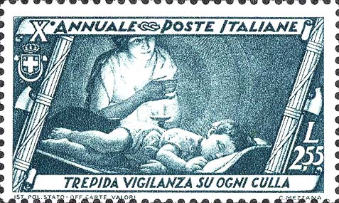 Francobollo Opere Maternità ed Infanzia -  1932