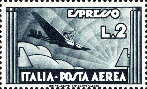 Francobollo Aereo in Volo -  1934