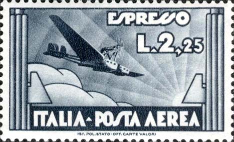 Francobollo Aereo in Volo -  1933