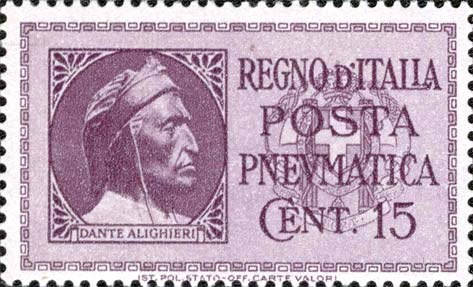 Francobollo Ritratto di Dante Alighieri Entro un Ovale -  1933