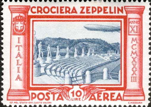 Francobollo Stadio dei Marmi -  1933