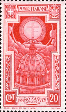 Francobollo Cupola di San Pietro -  1933