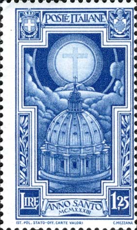 Francobollo Cupola di San Pietro -  1933