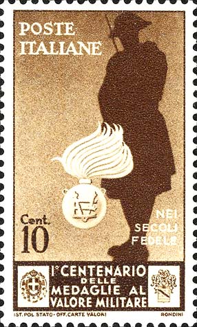 Francobollo Carabinieri, "nei Secoli Fedele" -  1934