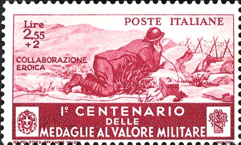 Francobollo Genio, "Collaborazione Eroica" -  1934