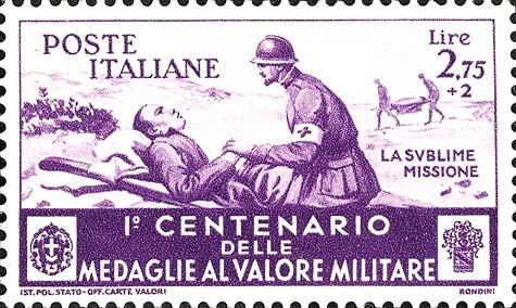 Francobollo Sanità, "la Sublime Missione" -  1934