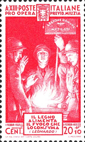 Francobollo Giuramento dei Legionari -  1935