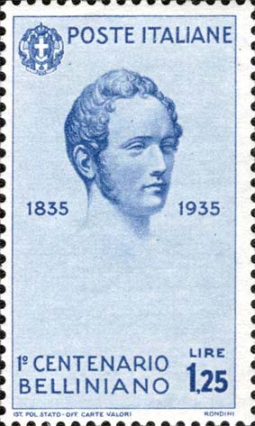 Francobollo Ritratto di Vincenzo Bellini -  1935