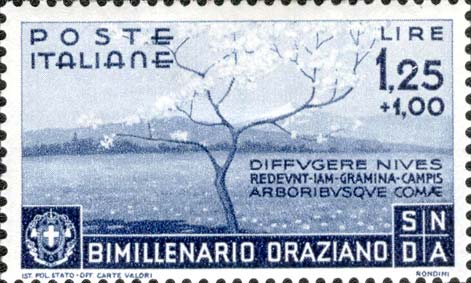 Francobollo La Primavera -  1936