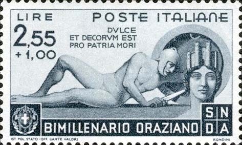Francobollo Morte del Guerriero -  1936
