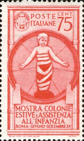 Francobollo Bambino in Fasce -  1937