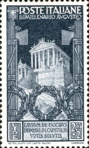Francobollo Deposizione del Lauro in Campidoglio -  1937