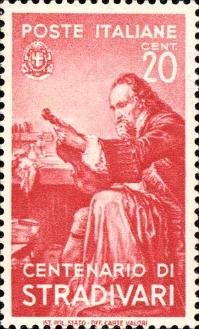 Francobollo Ritratto di Antonio Stradivari -  1937