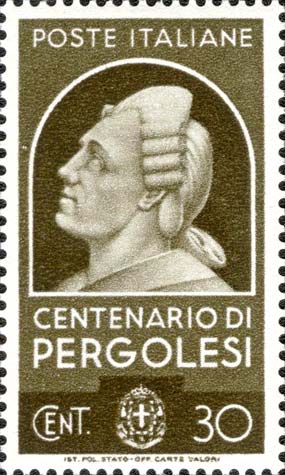 Francobollo Ritratto di Pergolesi -  1937