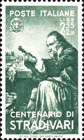 Francobollo Ritratto di Antonio Stradivari -  1937