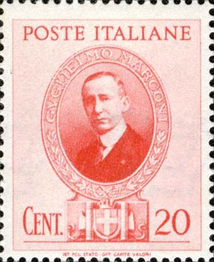Francobollo Ritratto di Guglielmo Marconi -  1938