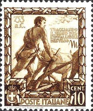 Francobollo Romolo Fonda Roma -  1938