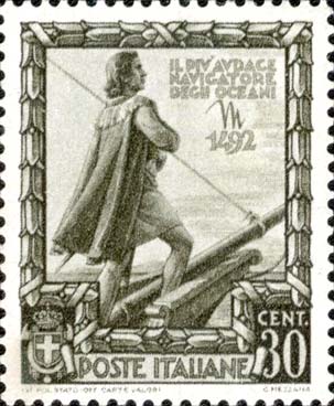 Francobollo Cristoforo Colombo -  1938
