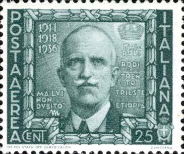 Francobollo Vittorio Emanuele III -  1938