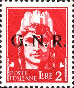 Francobollo Italia Turrita -  1943