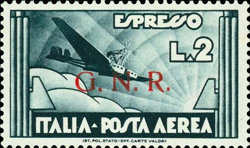 Francobollo Aereo in Volo -  1943