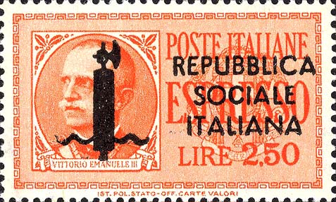 Francobollo Effigie di Vittorio Emanuele III Entro un Ovale -  1944
