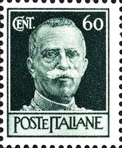 Francobollo Effigie di Vittorio Emanuele III di Fronte -  1945