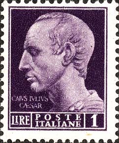 Francobollo Effigie di Giulio Cesare -  1945