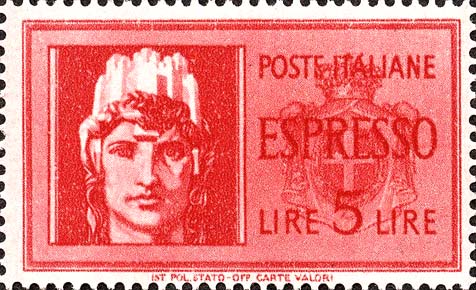 Francobollo Italia Turrita -  1945