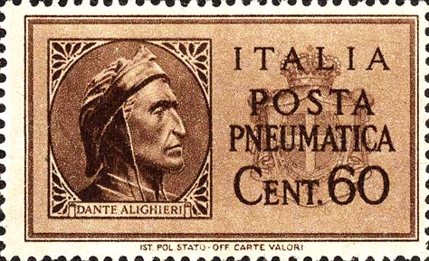Francobollo Ritratto di Dante Alighieri Entro un Ovale -  1945