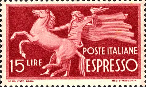 Francobollo Cavallo Trattenuto -  1947