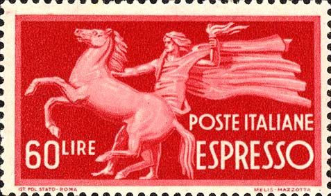 Francobollo Cavallo Trattenuto -  1947