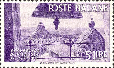 Francobollo Duomo di Pisa -  1946