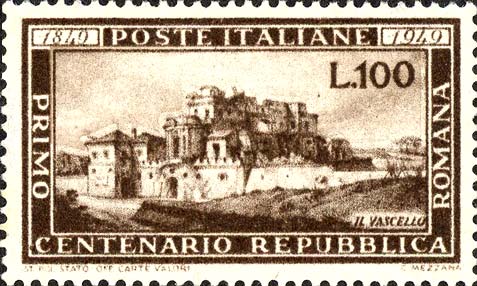 Francobollo Villa del Vascello -  1949
