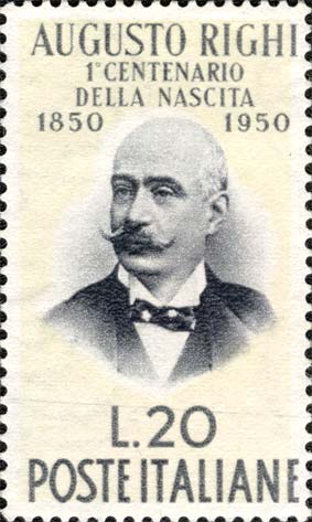 Francobollo Ritratto di Augusto Righi -  1950