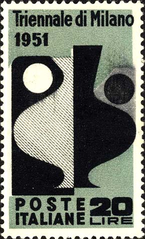 Francobollo Antica Anfora, Stilizzata -  1951