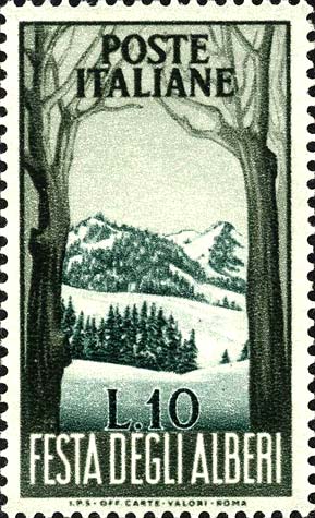 Francobollo Albero Secolare -  1951