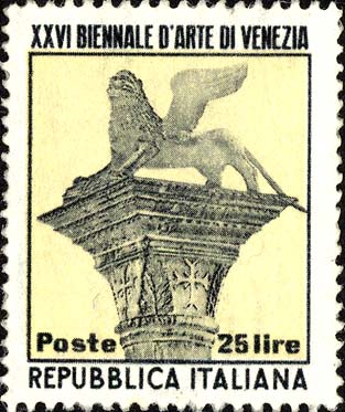 Francobollo Colonna e Leone di San Marco -  1952