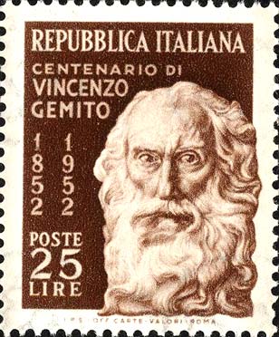 Francobollo Ritratto di Vincenzo Gemito -  1952