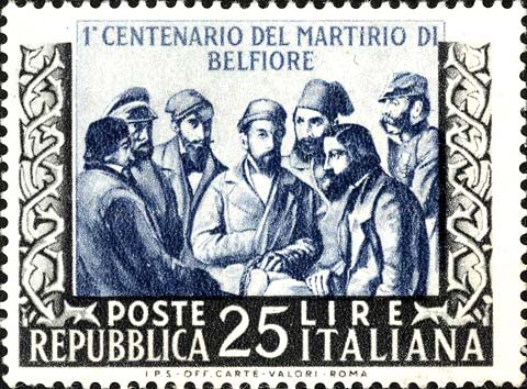 Francobollo Patrioti Italiani -  1952