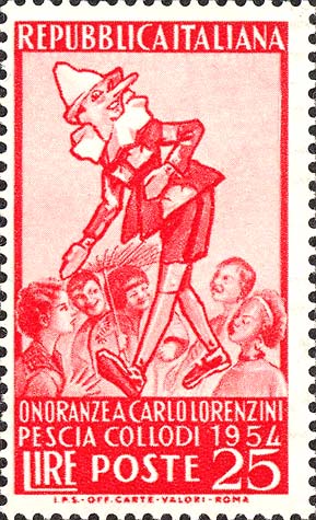Francobollo Pinocchio -  1954