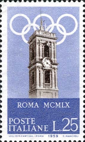 Francobollo Torre del Campidoglio -  1959